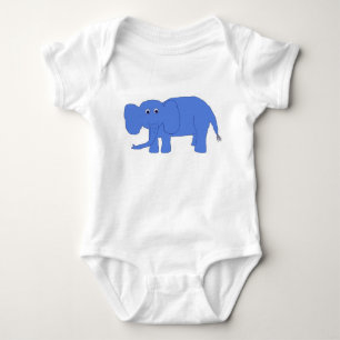 Body Para Bebé Ropa del elefante del bebé azul