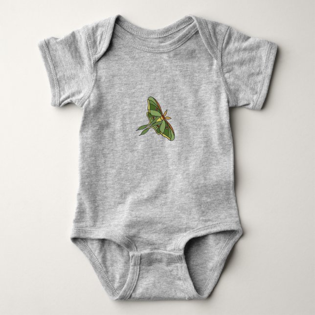 Body Para Bebé Ropa divertida para bebé con polilla luna (Anverso)
