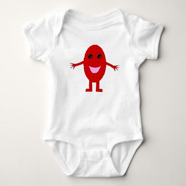 Body Para Bebé Ropa feliz de bebé de uva roja (Anverso)