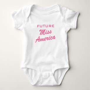 Body Para Bebé Ropa futura del bebé del chica de Srta. América el