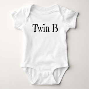 Body Para Bebé Ropa gemela del bebé - blanco de una sola pieza