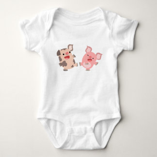 Body Para Bebé Ropa linda del bebé de los cerdos del dibujo