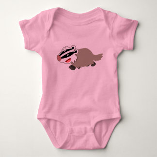 Body Para Bebé Ropa linda del bebé del tejón del dibujo animado