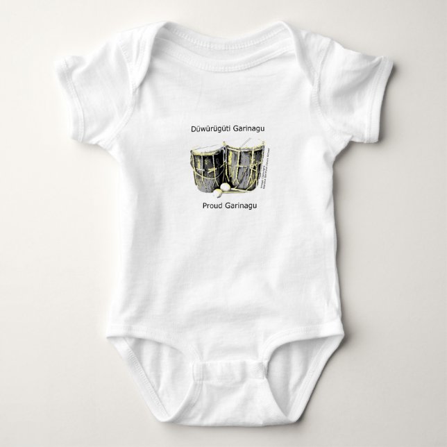 Body Para Bebé Ropa orgullosa del bebé de Garifuna (Anverso)