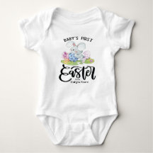 Ropa personalizada de bebé de Pascua