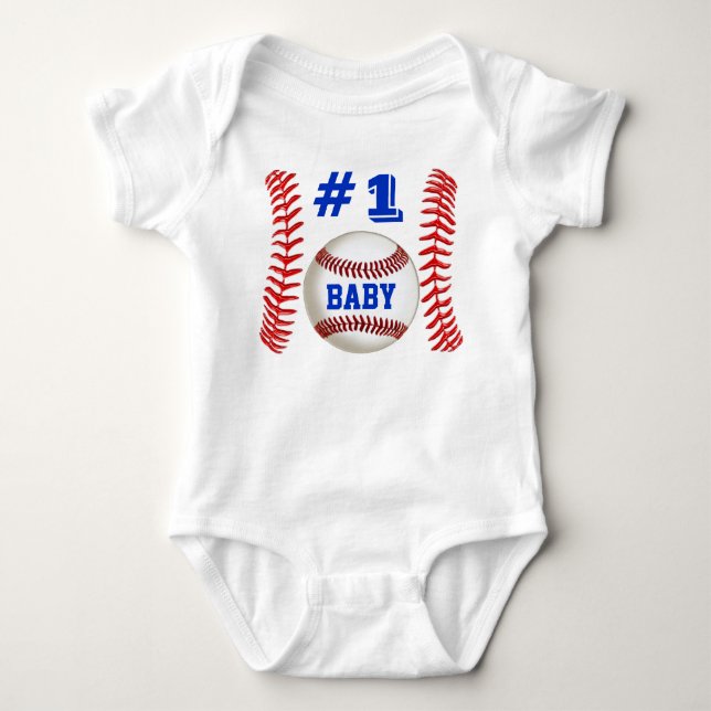 Body Para Bebé Ropa personalizada del béisbol para los bebés (Anverso)