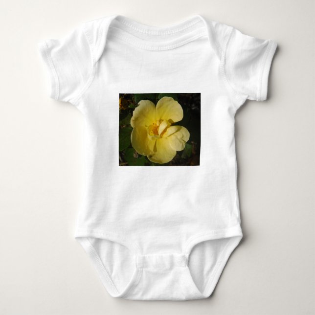 Body Para Bebé Rosa amarillo salvaje (Anverso)