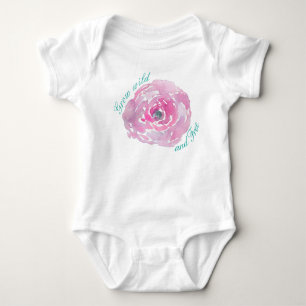 Body Para Bebé Rosa de bebé se vuelve salvaje y libre