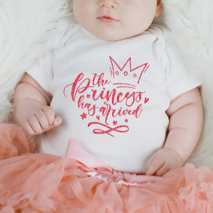 Body Para Bebé Rosa: La Princesa Ha Llegado Traje De Bebé
