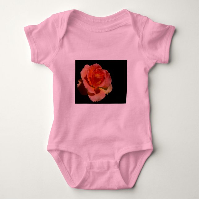 Body Para Bebé Rosa naranja (Anverso)
