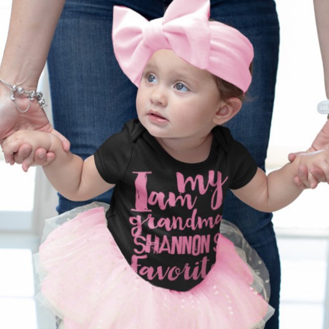 Body Para Bebé Rosa Personalizado Soy Favorito De Los Abuelos (Subido por el creador)