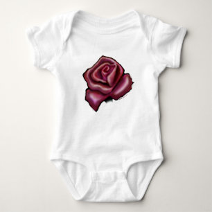 Body Para Bebé Rosa Roja