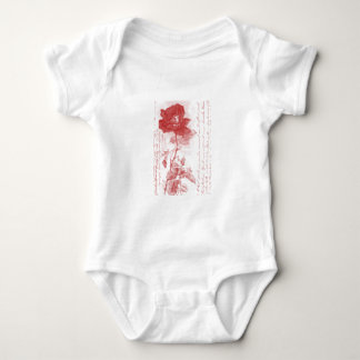 Body Para Bebé Rosa Roja