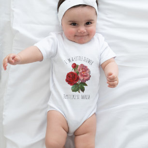 Body Para Bebé Rosa Rosa Rosa Rosa Santa Teresa Religiosa Bebé Fl