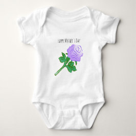 Body Para Bebé Rosa Violeta Elegante