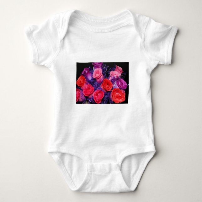 Body Para Bebé Rosas (Anverso)