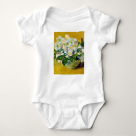 Body Para Bebé Rosas navidades (por Claude Monet)