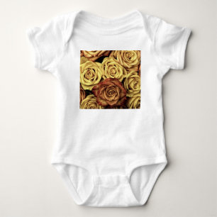 Body Para Bebé Rosas Sepia Tintados