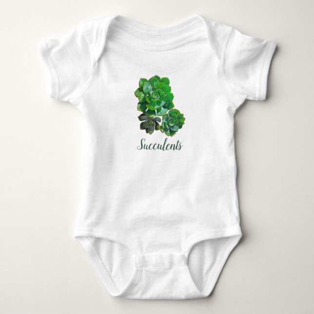 Body Para Bebé Rosette Succulent Baby Bodysuit (Anverso)