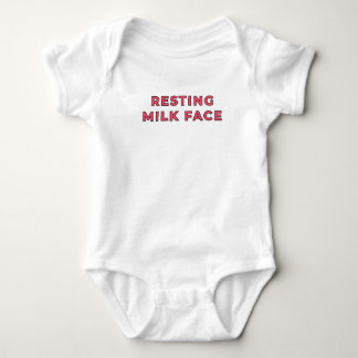 Body Para Bebé Rostro de Leche en Reposo - Rosa