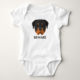 Body Para Bebé Rottweiler Beware