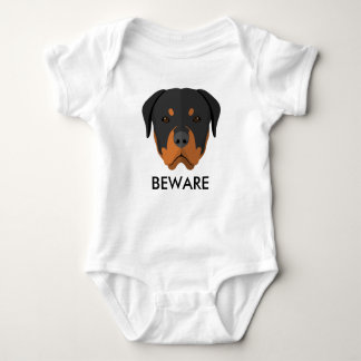 Body Para Bebé Rottweiler Beware