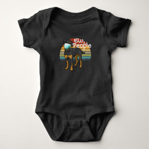 Body Para Bebé Rottweiler Puppy con Máscara - Ew People - Rottwei