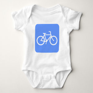 Body Para Bebé Rótulo de bicicleta - Azul bebé