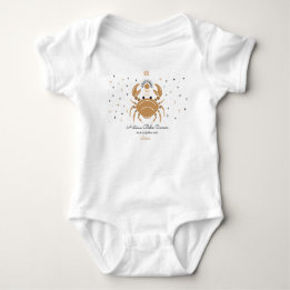 Body Para Bebé Rótulo Zodiaco Occidental - Cáncer