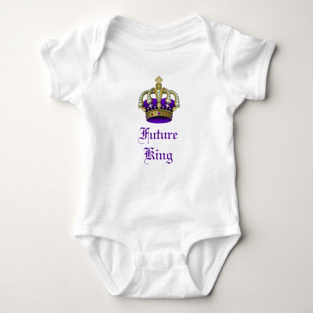 Body Para Bebé Royal Baby Crown Future King Creeper (Anverso)