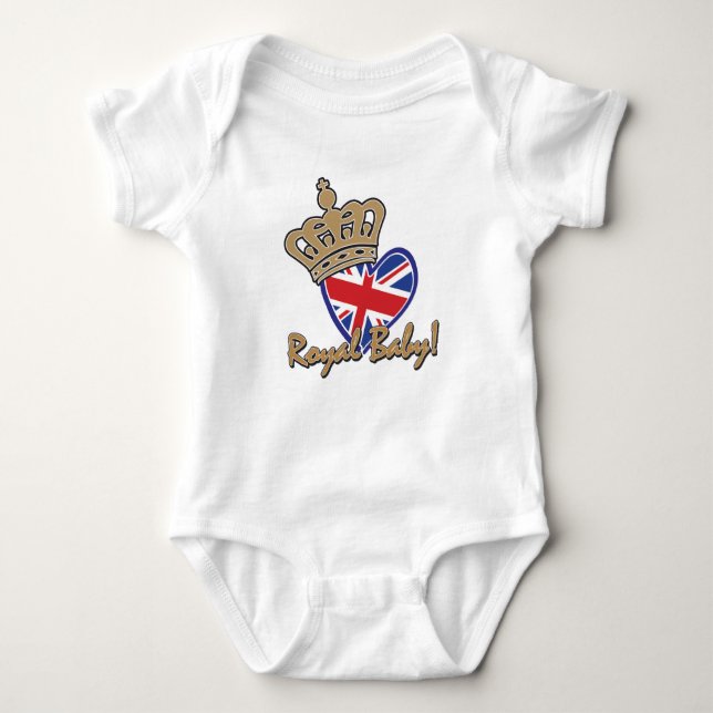 Body Para Bebé Royal Baby - The Prince and Duchesses Royal Bay (Anverso)