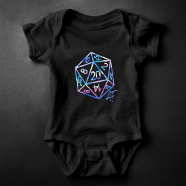 Body Para Bebé RPG Crit AF | Aurora Fantasy Tabletop Gamer Dice