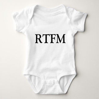 Body Para Bebé RTFM Leer el ****** Manual Gracioso Camiseta recié