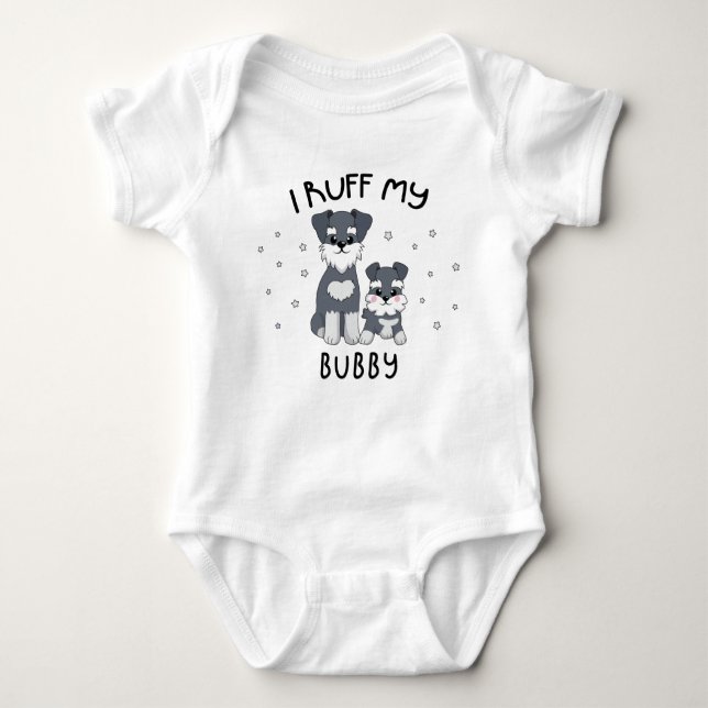 Body Para Bebé Ruff My Bubby - Perro Cachorro (Anverso)