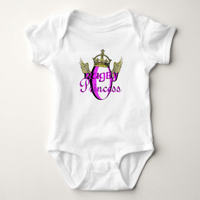 Body Para Bebé Rugby Princess (Anverso)