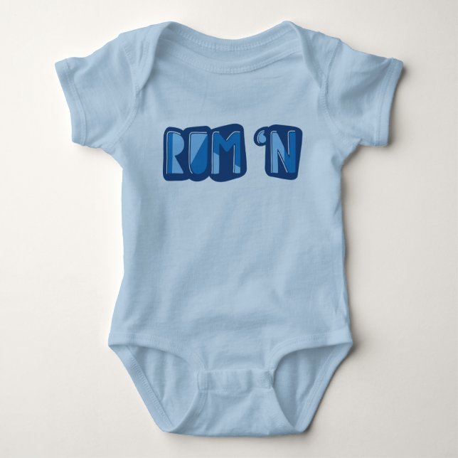 Body Para Bebé Rum 'n, inglés, Yorkshire Slang Bodysuit (Anverso)