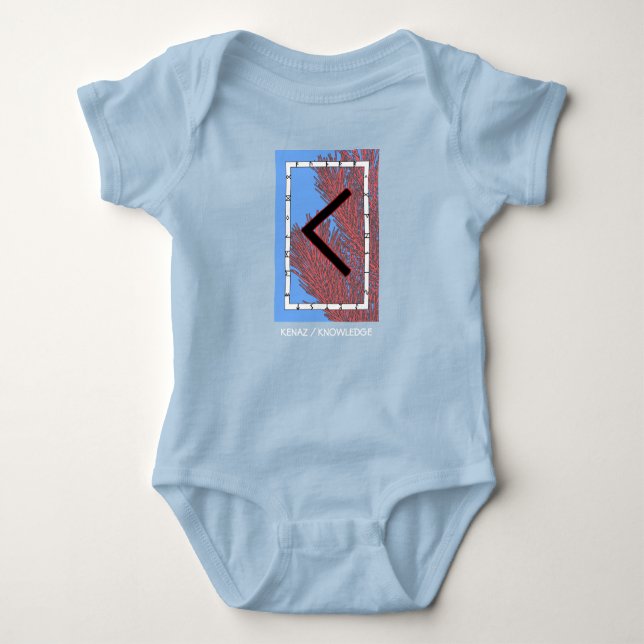 Body Para Bebé Rune Kenaz - Conocimiento - (Anverso)