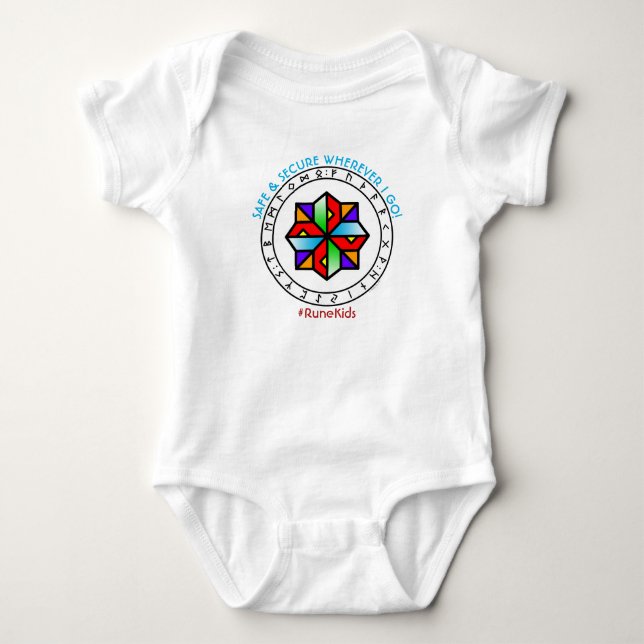 Body Para Bebé #RuneKids Safe & Secure Baby Bodysuit (Anverso)