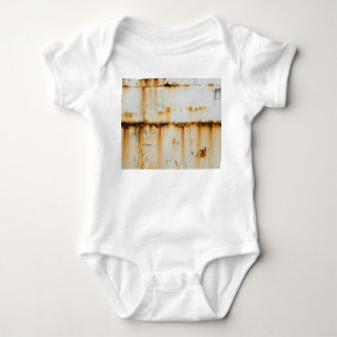 Body Para Bebé Rusty White Metalizado: Superficie texturizada