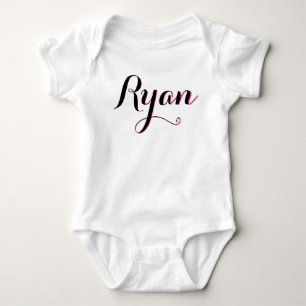 Body Para Bebé Ryan chicas rosados y blancos ropa de bebé