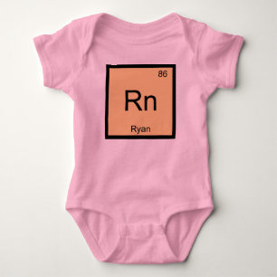Body Para Bebé Ryan Nombre Química Elemento Tabla Periódica