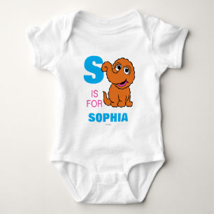 Body Para Bebé S es para Snuffleupagus Añadir su nombre