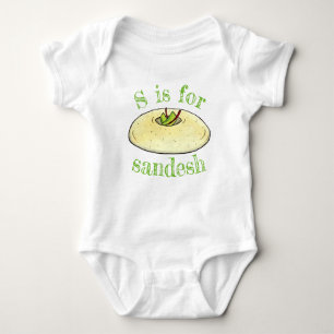 Body Para Bebé S IS for Sandesh Bengal Indian Sweet Mithai