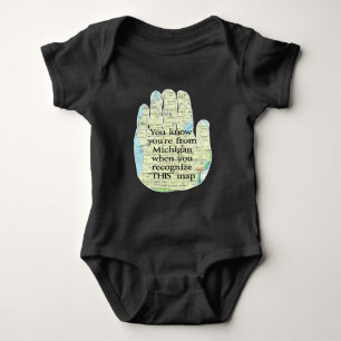 Body Para Bebé Sabes que eres de Michigan cuando te das cuenta