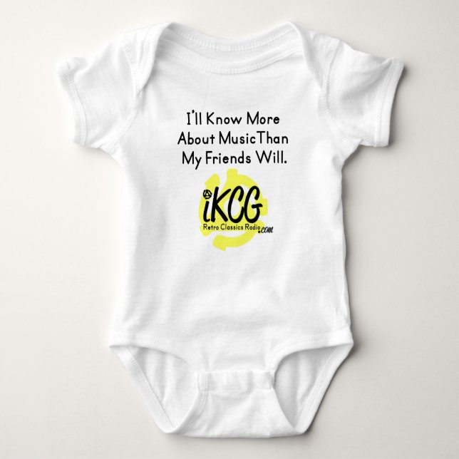 Body Para Bebé "Sabré más…" logowear del iKCG para el bebé (Anverso)