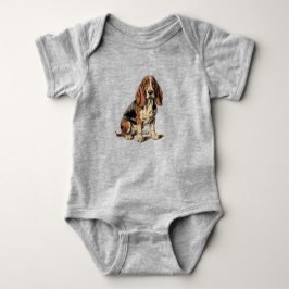 Body Para Bebé Sabueso Basset
