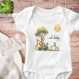 Body Para Bebé Safari animals Oh Baby