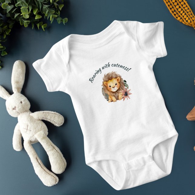 Body Para Bebé Safari Baby Lion One Piece Baby Bodysuit (Subido por el creador)