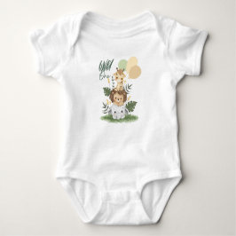 Body Para Bebé Safari Wild One Baby Bodysuit!