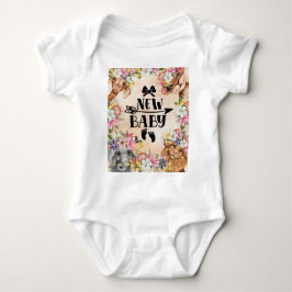 Body Para Bebé Safari Wildone baby ducha Pink Baby Bodysuit